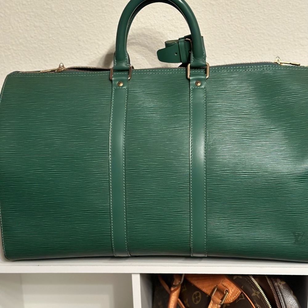 Authentic vintage, large Louis Vuitton Elma material carry-on bag